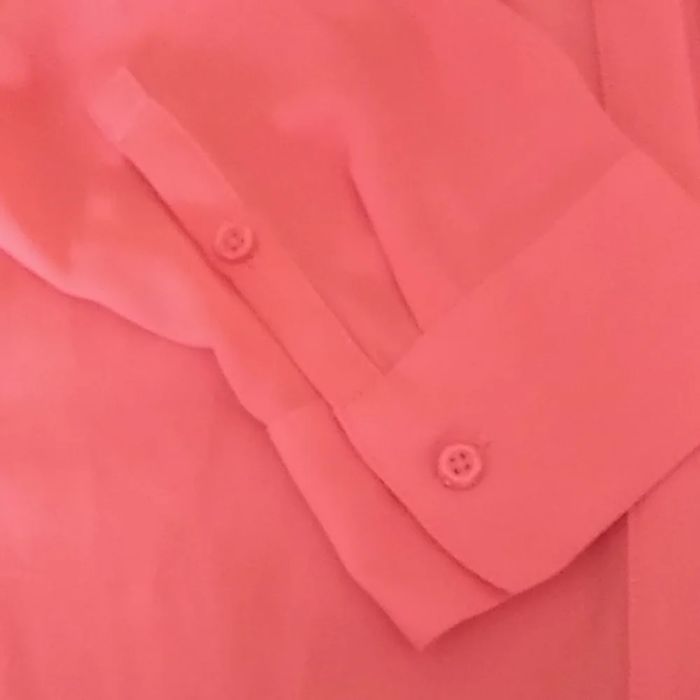 Apt 9 cayenne coral sheer button blouse XLP - Picture 6 of 16